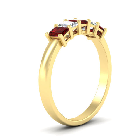1-carat-Five-stone-emerald-cut-ruby-anniversary-band-in-yellow-gold-fdwb8008emgrudrangle2-1.00ct-nl-yg