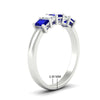 Load image into Gallery viewer, 1-carat-Five-stone-emerald-cut-sapphire-anniversary-band-in-white-gold-fdwb8008emgsablangle2-1.00ct-nl-wg-hw
