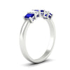 Load image into Gallery viewer, 1-carat-Five-stone-emerald-cut-sapphire-anniversary-band-in-white-gold-fdwb8008emgsablangle2-1.00ct-nl-wg