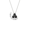 Load image into Gallery viewer, 1-carat-anniversary-gift-round-black-diamond-3-stone-pendant-in-FDPD1129GBLACK-1.00CT-NL-WG