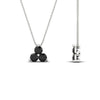 Load image into Gallery viewer, 1-carat-anniversary-gift-round-black-diamond-3-stone-pendant-in-FDPD1129GBLACK-1.00CT-NL-WG