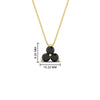 Load image into Gallery viewer, 1-carat-anniversary-gift-round-black-diamond-3-stone-pendant-in-FDPD1129GBLACK-1.00CT-NL-YG