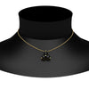 Load image into Gallery viewer, 1-carat-anniversary-gift-round-black-diamond-3-stone-pendant-in-FDPD1129GBLACK-1.00CT-NL-YG