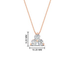 Load image into Gallery viewer, 1-carat-anniversary-gift-round-diamond-3-stone-pendant-in-FDPD1129-1.00CT-NL-RG
