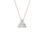 Load image into Gallery viewer, 1-carat-anniversary-gift-round-diamond-3-stone-pendant-in-FDPD1129-1.00CT-NL-RG
