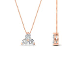 Load image into Gallery viewer, 1-carat-anniversary-gift-round-diamond-3-stone-pendant-in-FDPD1129-1.00CT-NL-RG
