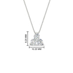 Load image into Gallery viewer, 1-carat-anniversary-gift-round-diamond-3-stone-pendant-in-FDPD1129-1.00CT-NL-WG
