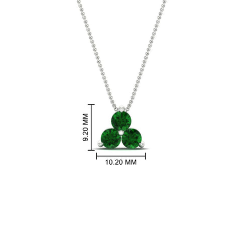 1-carat-anniversary-gift-round-emerald-3-stone-pendant-in-FDPD1129GEMGR-1.00CT-NL-WG