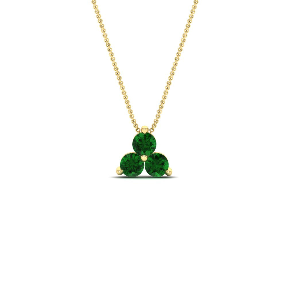 1-carat-anniversary-gift-round-emerald-3-stone-pendant-in-FDPD1129GEMGR-1.00CT-NL-YG