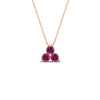 Load image into Gallery viewer, 1-carat-anniversary-gift-round-pink-sapphire-3-stone-pendant-in-FDPD1129GSADRPI-1.00CT-NL-RG