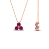 Load image into Gallery viewer, 1-carat-anniversary-gift-round-pink-sapphire-3-stone-pendant-in-FDPD1129GSADRPI-1.00CT-NL-RG