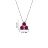 Load image into Gallery viewer, 1-carat-anniversary-gift-round-pink-sapphire-3-stone-pendant-in-FDPD1129GSADRPI-1.00CT-NL-WG