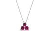 Load image into Gallery viewer, 1-carat-anniversary-gift-round-pink-sapphire-3-stone-pendant-in-FDPD1129GSADRPI-1.00CT-NL-WG