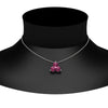 Load image into Gallery viewer, 1-carat-anniversary-gift-round-pink-sapphire-3-stone-pendant-in-FDPD1129GSADRPI-1.00CT-NL-WG