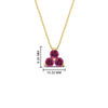 Load image into Gallery viewer, 1-carat-anniversary-gift-round-pink-sapphire-3-stone-pendant-in-FDPD1129GSADRPI-1.00CT-NL-YG