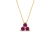 Load image into Gallery viewer, 1-carat-anniversary-gift-round-pink-sapphire-3-stone-pendant-in-FDPD1129GSADRPI-1.00CT-NL-YG