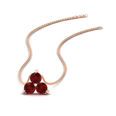 14k Rose Gold / Ruby / Lab Grown
