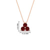 Load image into Gallery viewer, 1-carat-anniversary-gift-round-ruby-3-stone-pendant-in-FDPD1129GRUDR-1.00CT-NL-RG