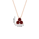 Load image into Gallery viewer, 1-carat-anniversary-gift-round-ruby-3-stone-pendant-in-FDPD1129GRUDR-1.00CT-NL-RG
