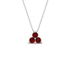 Load image into Gallery viewer, 1-carat-anniversary-gift-round-ruby-3-stone-pendant-in-FDPD1129GRUDR-1.00CT-NL-WG