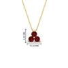 Load image into Gallery viewer, 1-carat-anniversary-gift-round-ruby-3-stone-pendant-in-FDPD1129GRUDR-1.00CT-NL-YG