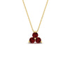 Load image into Gallery viewer, 1-carat-anniversary-gift-round-ruby-3-stone-pendant-in-FDPD1129GRUDR-1.00CT-NL-YG