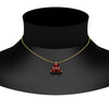 Load image into Gallery viewer, 1-carat-anniversary-gift-round-ruby-3-stone-pendant-in-FDPD1129GRUDR-1.00CT-NL-YG