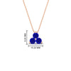 Load image into Gallery viewer, 1-carat-anniversary-gift-round-sapphire-3-stone-pendant-in-FDPD1129GSABL-1.00CT-NL-RG