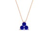 Load image into Gallery viewer, 1-carat-anniversary-gift-round-sapphire-3-stone-pendant-in-FDPD1129GSABL-1.00CT-NL-RG