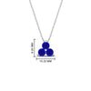 Load image into Gallery viewer, 1-carat-anniversary-gift-round-sapphire-3-stone-pendant-in-FDPD1129GSABL-1.00CT-NL-WG