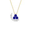 Load image into Gallery viewer, 1-carat-anniversary-gift-round-sapphire-3-stone-pendant-in-FDPD1129GSABL-1.00CT-NL-YG