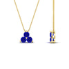 Load image into Gallery viewer, 1-carat-anniversary-gift-round-sapphire-3-stone-pendant-in-FDPD1129GSABL-1.00CT-NL-YG