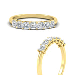 Load image into Gallery viewer, 1-carat-asscher-cut-7-stone-diamond-wedding-band-in-yellow-gold-fdwb8008asangle3-1.00ct-nl-yg.jpg?v=1773813308