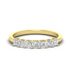 Load image into Gallery viewer, 1-carat-asscher-cut-7-stone-diamond-wedding-band-in-yellow-gold-fdwb8008assleep-1.00ct-nl-yg.jpg?v=1773813308