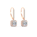 Thumbnail 14 - 1-carat-asscher-cut-halo-diamond-lever-back-earrings-in-rose-gold-FDEAR11235ASANGLE3-1.00-CT-NL-RG