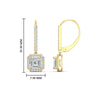 Load image into Gallery viewer, 1-carat-asscher-cut-halo-diamond-lever-back-earrings-in-yellow-gold-FDEAR11235AS-1.00-CT-NL-YG-HW