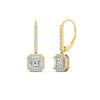Load image into Gallery viewer, 1-carat-asscher-cut-halo-diamond-lever-back-earrings-in-yellow-gold-FDEAR11235ASANGLE1-1.00-CT-NL-YG