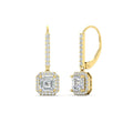 Thumbnail 1 - 1-carat-asscher-cut-halo-diamond-lever-back-earrings-in-yellow-gold-FDEAR11235ASANGLE1-1.00-CT-NL-YG