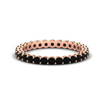 Load image into Gallery viewer, 1-carat-basket-set-round-black-diamond-eternity-band-in-rose-gold-FD11249ROBGBLACK-1.00CT-NL-RG

