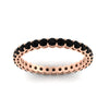Load image into Gallery viewer, 1-carat-basket-set-round-black-diamond-eternity-band-in-rose-gold-FD11249ROBGBLACKANGLE5-1.00CT-NL-RG