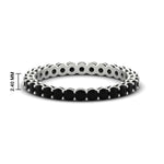 Load image into Gallery viewer, 1-carat-basket-set-round-black-diamond-eternity-band-in-white-gold-FD11249ROBGBLACK-1.00CT-NL-WG-HW
