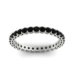 Load image into Gallery viewer, 1-carat-basket-set-round-black-diamond-eternity-band-in-white-gold-FD11249ROBGBLACKANGLE5-1.00CT-NL-WG
