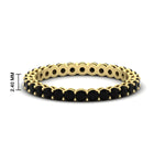 Load image into Gallery viewer, 1-carat-basket-set-round-black-diamond-eternity-band-in-yellow-gold-FD11249ROBGBLACK-1.00CT-NL-YG-HW
