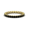 Load image into Gallery viewer, 1-carat-basket-set-round-black-diamond-eternity-band-in-yellow-gold-FD11249ROBGBLACK-1.00CT-NL-YG