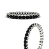 Load image into Gallery viewer, 1-carat-basket-set-round-black-diamond-eternity-wedding-band-in-white-gold-FD11249ROBGBLACKANGLE3-1.00CT-NL-WG