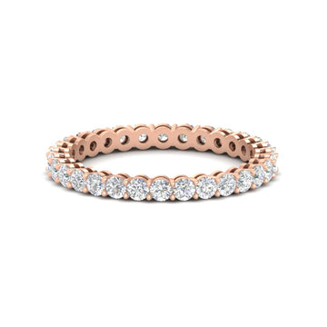 1 Carat Basket Set Round Eternity Band