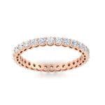 Load image into Gallery viewer, 1-carat-basket-set-round-diamond-eternity-band-in-rose-gold-FD11249ROBANGLE5-1.00CT-NL-RG
