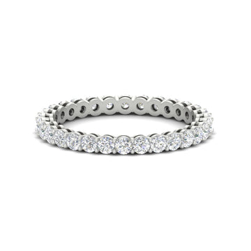 1 Carat Basket Set Round Eternity Band