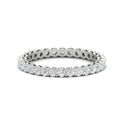 1 Carat Basket Set Round Eternity Band