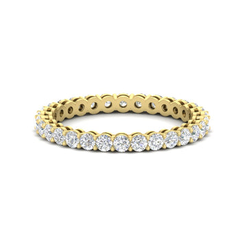 1 Carat Basket Set Round Eternity Band